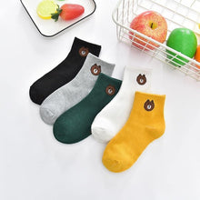 Load image into Gallery viewer, 5 Pairs Baby Boys Winter Socks Cartoon Bear Kids Spring Autumn Cotton Breathable For Kids