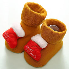 Load image into Gallery viewer, Luxury Modern Christmass Children's Socks With Doll Baby Keep Warm Elk Non-Slip Socks Newborn For Infant Toddler Kids