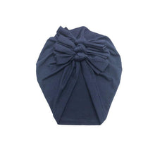 Load image into Gallery viewer, Luxury Modern Baby Headband Hat Bowknot Print Cotton Stretchy Turban Headband Infant Head Wrap Beanie Hat For Babies and Kids