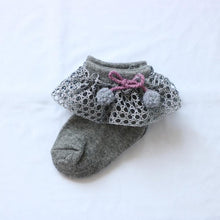 Load image into Gallery viewer, New Baby Socks Cute Lace Flower Bows Newborn Baby Girl Socks Cotton Princess Girls Socks