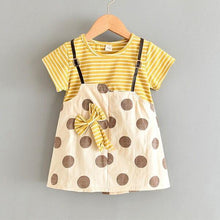 Load image into Gallery viewer, Modern Baby Newborn Toddler Girls Summer Tutu Dress With Printing Princess Dresses Sundress And Hat