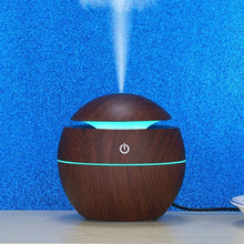 Load image into Gallery viewer, 130ML USB Aroma Diffuser Ultrasonic Cool Mist Humidifier Air 7 Color Change LED Night Light For Office Home