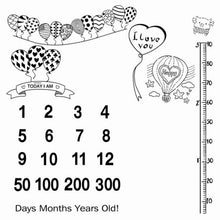 Load image into Gallery viewer, Newborn baby Monthly Growth Blanket Photography Props Background Cloth For Baby