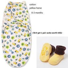 Load image into Gallery viewer, 100% Cotton Baby Swaddle Wrap Blanket Newborn Infants Baby Envelop Sleep Bag Sleepsacks For Girls