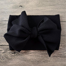 Load image into Gallery viewer, Newborn Large Bow Headwrap for Baby Girl Fabric Messy Bow Headband Turban Bowknot Tie