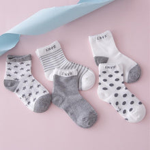 Load image into Gallery viewer, 5 Pairs Cute Summer Breathable Mesh Cotton Infant Baby Socks For Newborn Boys And Girls