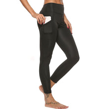 Load image into Gallery viewer, Casual Women's Yoga Pants Gym Fitness Sports Cropped Leggings Pocket Slim Pants Female Solid Color Women's Seamless Scrunch Legging Workout Leggings For Women Lift Tight Gym Yoga Home Pants