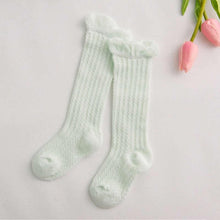 Load image into Gallery viewer, Non-slip Cotton Princess Knee High Long Skin-friendly Socks With Bow Mesh Newborn For Baby Girls