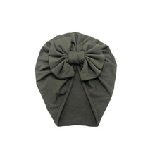 Load image into Gallery viewer, Luxury Modern Baby Headband Hat Bowknot Print Cotton Stretchy Turban Headband Infant Head Wrap Beanie Hat For Babies and Kids