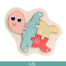 Load image into Gallery viewer, Wooden Children Colorful Animal Stevvex Puzzle for Toddler Creative Puzzle Early Educational Toys for Boys and Girls 2-4
