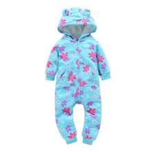 Load image into Gallery viewer, Modern Popular Fashion Newborn One Piece Fleece Hooded Jumpsuit Long Sleeved Baby Body suits Romper For Girls and Boys Kids