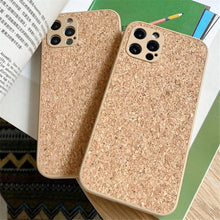 Load image into Gallery viewer, Simple Wood Compress Sawdust Phone Case For iPhone 14 13 Pro Max 12 11 X XR XS 6 7 8 Plus Solid Shockproof Breathable Cover Ultra Thin Full Body Dustproof Anti Fingerprint Scratch-Resistant Case iPhone