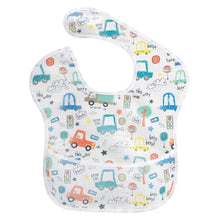 Load image into Gallery viewer, Waterproof Baby Bibs Polyester TPU Feeding Bibs Washable Baby Bibs with Food Catcher For Kids