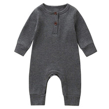 Load image into Gallery viewer, Infant Baby Boy And Girl clothes One-Piece Knitted Solid Long Sleeve Romper Jumpsuit In Classic Deisgn