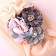 Load image into Gallery viewer, Handmade Flower Baby Headbands For Newborn Girls Nylon Elastic Hair Bands Headwear For Baby Girls