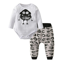 Load image into Gallery viewer, Newborn Baby Boy Clothes Set Long Sleeve Letter Like A Boss T-shirt , Pants Infant Clothing Set For Baby