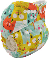 Load image into Gallery viewer, Baby Pocket Cloth Diaper Nappy Reusable Adjustable Washable No Inserts Nappie For Baby In Modern Printed Style