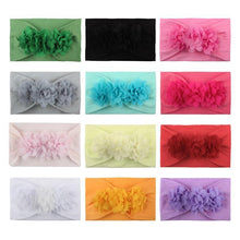 Load image into Gallery viewer, Lace Flower Baby Headbands For Girls Elastic Head Wraps Head Band Hair Accessories Bow For Girls Kids
