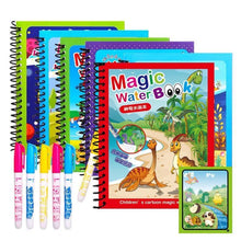 Load image into Gallery viewer, 1pcs Magical Book Water Drawing Coloring Cartoons Books Doodle Pen Painting Drawing Board For Kids Toys Birthday Gift
