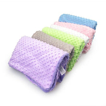 Load image into Gallery viewer, Baby Newborn Thermal Soft Fleece Swaddling Blanket, Solid Bedding Set Cotton Quilt for Infants Baby Kids