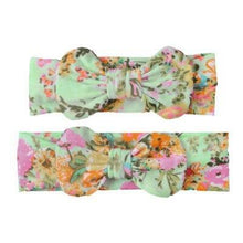Load image into Gallery viewer, Mother & Baby Headband for Girl Bow Hairband Floral Elastic Hair Bands Parent-Child Turban Hair Accessories Bow For Mother and daughter
