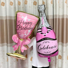 Load image into Gallery viewer, Big Helium Balloon In Several Luxury Design Champagne Goblet Balloons For Wedding Birthday Party Decorations Adult Kids Ballons