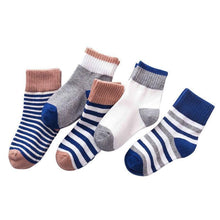 Load image into Gallery viewer, 5 Pairs Baby Boys Winter Socks Cartoon Bear Kids Spring Autumn Cotton Breathable For Kids