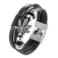 Load image into Gallery viewer, Trendy Modern Jewelry Leather Bracelet Men Braided Multilayer Anchor Bracelets Ladies Rope Chain for Male Jewelry Classic Style