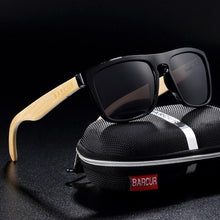 Load image into Gallery viewer, Polarized Bamboo Elegant Wood Sunglasses for Men and Women in Famous Retro Classic Style Design With UV400 Protection