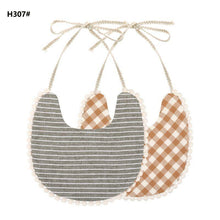 Load image into Gallery viewer, Infant Baby Bib Kid Toddler Dinner Feeding Tassel Double-side Cotton Linen Burp Cloths Saliva Towel For Baby
