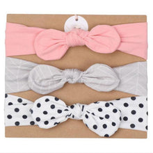 Load image into Gallery viewer, Modern Mother & Daughter Rabbit Ears Bow Hair Bands Cloth Headband Bowknot Headwear Bow