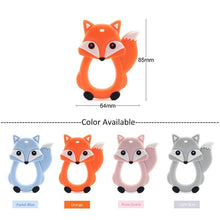 Load image into Gallery viewer, Baby Teethers Cartoon Animal Baby Teething Toy Penguin Silicone Teether Unicorn Pendant Raccoon Accessories