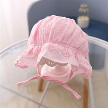Load image into Gallery viewer, Retro Vintage Newborn Baby Cotton Baby Girl Hat Cap Princess Infant Toddler Baby Bonnet Girls Summer Sun Hat For Girls