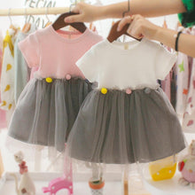 Load image into Gallery viewer, Fashion Modern New Spring Toddler Kids Baby Girls Patchwork Tulle Casual Princess Dress For Girls