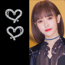 Load image into Gallery viewer, Wholesale 925 Silver Heart Zircon Earrings for Women 2020 New Trend Personality Lady Fashion Jewelry