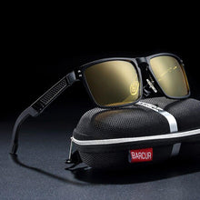 Load image into Gallery viewer, Hot Black Goggle Male Sunglasses Luxury Brand Men Glasses In Business High Quality Luxury Modern Style With UV400 Protection
