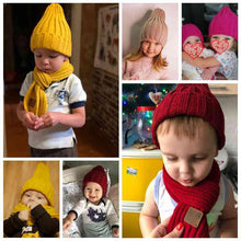 Load image into Gallery viewer, Modern Elegant Candy Color Baby Hat Cute Autumn Winter Pointy Hats For Kids Boys & Girls Warm Beanie Cap For Women
