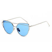 Load image into Gallery viewer, Luxury Vintage Modern Cat Eye Metal High Quality Frame With Miror Sunglasses For Women and Lady sunglasses With UV400 Protection