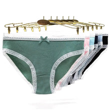 Load image into Gallery viewer, Free Shipping 5pcs/Lot Women's Panties Girl Briefs Fashion Cotton Underwear Lady Hot Selling 89038