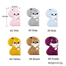 Load image into Gallery viewer, New Sets Baby Silicone Teether Rodent Silicone Animal Fox Teeth Chew Children Goods