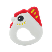Load image into Gallery viewer, Baby Teethers Cartoon Animal Baby Teething Toy Penguin Silicone Teether Unicorn Pendant Raccoon Accessories