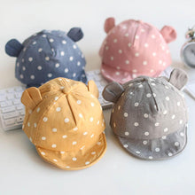 Load image into Gallery viewer, Modern Children Cute Sun Hat Polka Dot Baby Hat Girl Boy Sun Hat With Ears Baseball Cap For Boys Kids