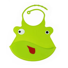 Load image into Gallery viewer, Silicone Baby Bibs waterproof Baby Saliva Towel Animal Adjustable Cloths Bandana Soft Feeding Cartoon Bib For Kids