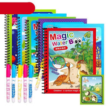 Load image into Gallery viewer, 1pcs Magical Book Water Drawing Coloring Cartoons Books Doodle Pen Painting Drawing Board For Kids Toys Birthday Gift