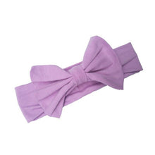 Load image into Gallery viewer, Headband Knitted Cotton Children Girls Elastic Bow Hair Bands Turban for girl Headbands