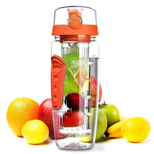 Load image into Gallery viewer, 900mlFruit Infuser Water Bottle Juice Shaker Sports Lemon Water Bottle Fitness Sport Fruit Drinking Bottles Gadget For Fitness Sport and Excerises In Modern New Trend Design