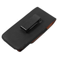Load image into Gallery viewer, Universal Leather Case for iPhone Mens PU Leather Vertical Case with Belt Clip for iPhone Waist Pack Belt Clip Bag for 3.5-6.3" Mobile Phone Pouch Phone Cover