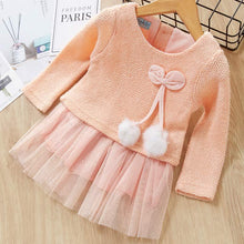 Load image into Gallery viewer, Toddler Cute Dress With Fluffy Ball Unique Design Perfect Gift For Baby Girls