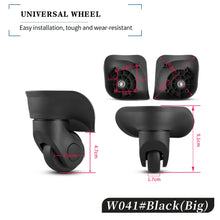 Load image into Gallery viewer, HANLUOKE W041 Trolley Case Luggage Wheel Universal Travel Suitcase Parts Accessories High Quality Rubber Luggage Wheel Rubber