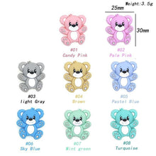 Load image into Gallery viewer, Mini Bear Silicone Beads Baby Dummy Cartoon Pacifier Toy Accessories For Kids And Babies